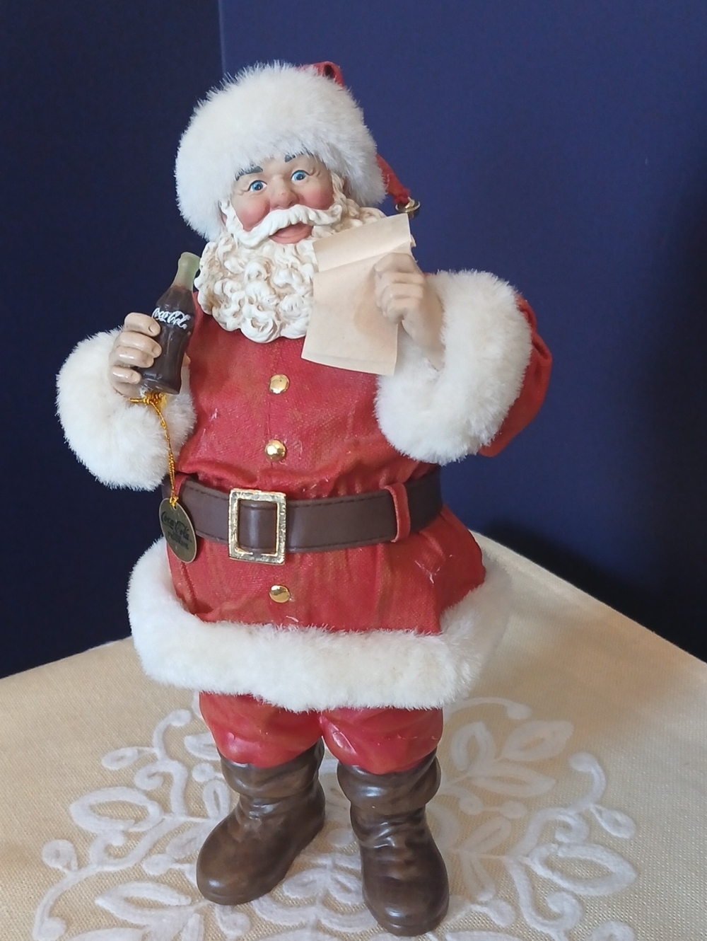 Vintage Classic Red Santa Figurine Holiday Decor 1998